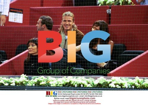 Beckham & Sanz Families at Madrid Tennis