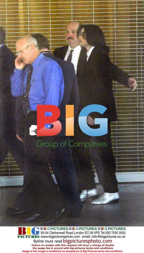 Michael Jackson at Sheriff's Headquarters