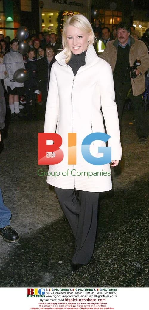 Denise Van Outen turns on Christmas lights