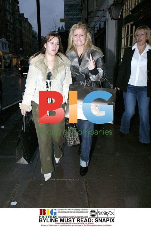 Daniella Westbrook Christmas Shopping in London