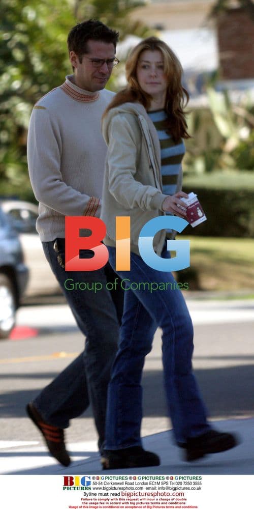 Alyson Hannigan and Alexis Denisof on Montana Ave.