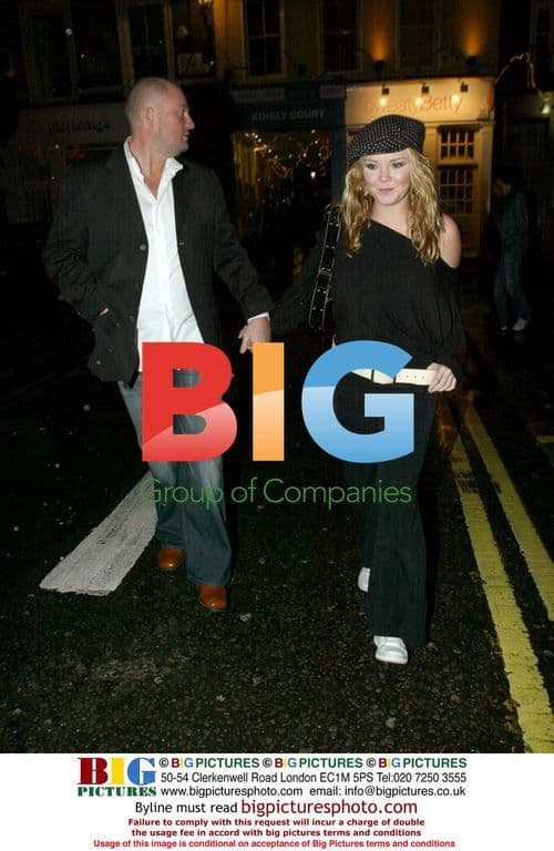 Actress Charlie Brookes out in Soho with boyfriend