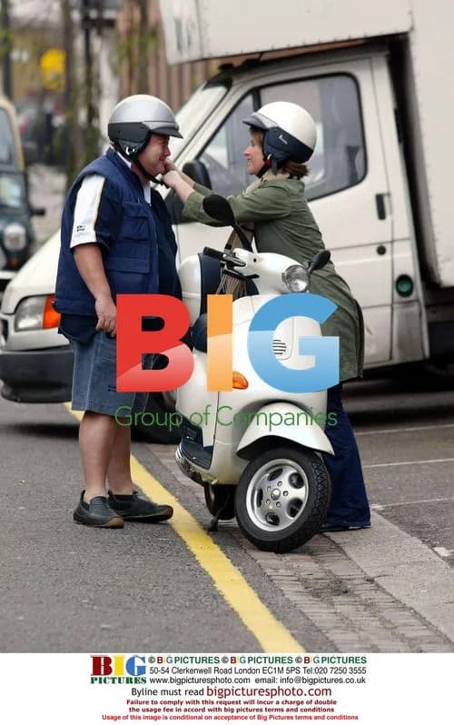 Harriet Scott and Jono Coleman on Scooter