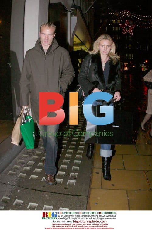 Dennis Bergkamp Shopping in London