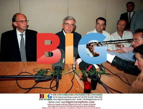 Press Conference After Princess Diana's Tragic Crash