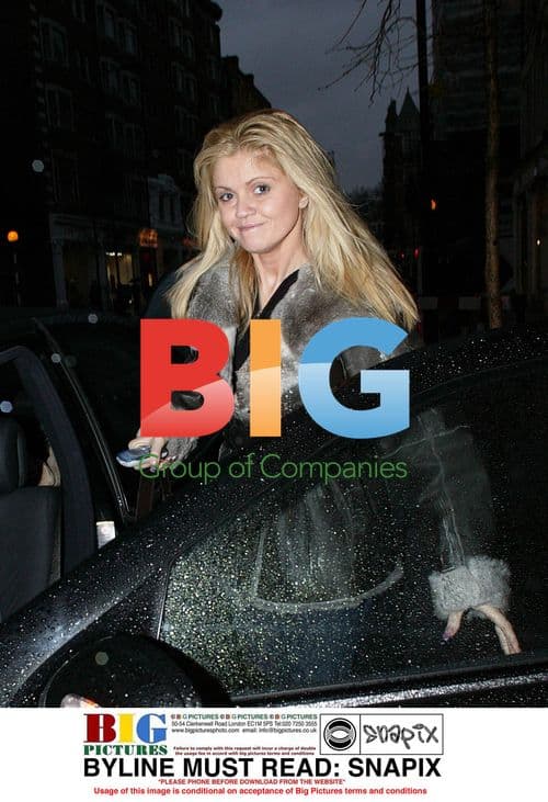 Daniella Westbrook Christmas shopping in London