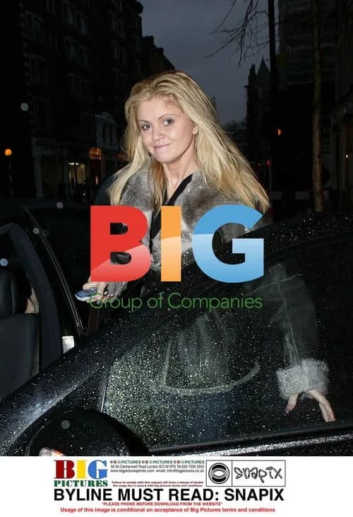 Daniella Westbrook Christmas shopping in London