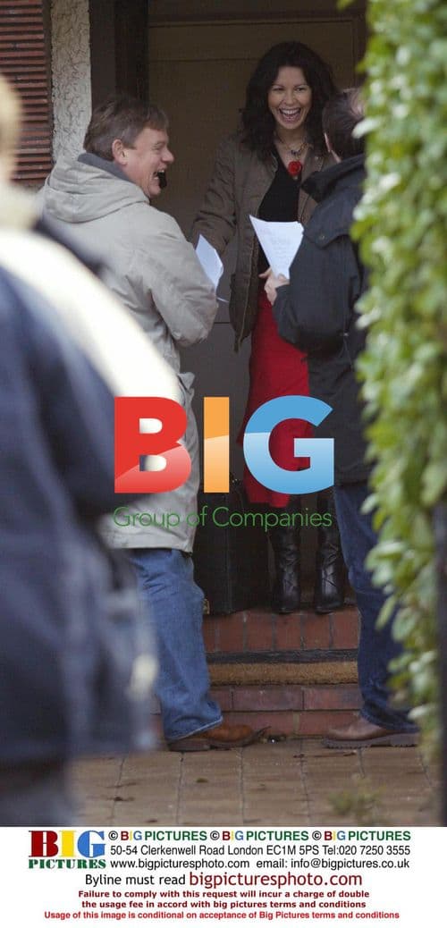 Martin Clunes and Julie Graham Filming