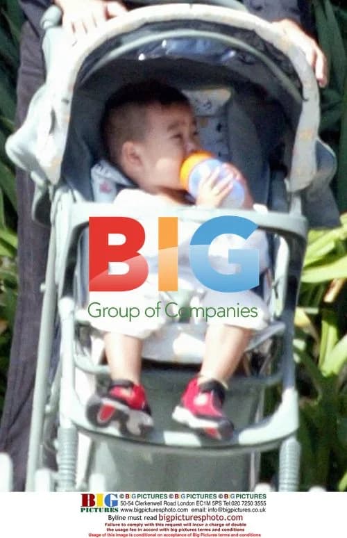Angelina Jolie's baby Maddox in the shade