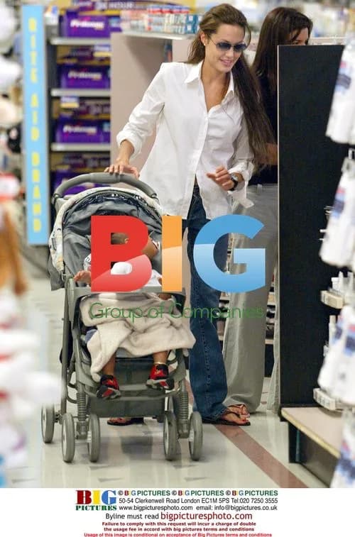 Angelina Jolie and son Maddox shopping