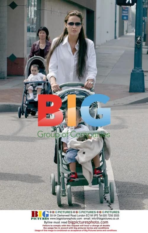 Angelina Jolie out shopping with son Maddox