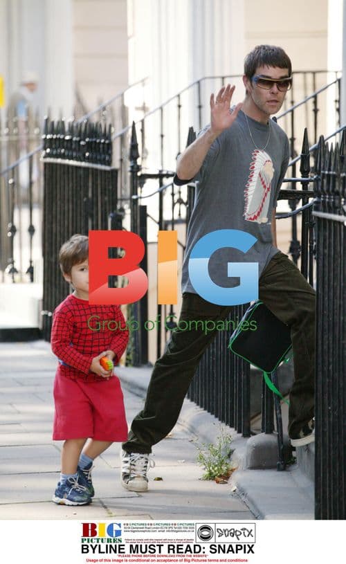 Ian Brown Out With Son in Spiderman Outfit