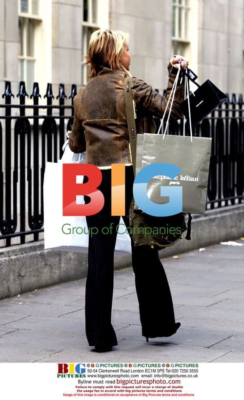 Leslie 'Lips' Ash Shopping in London