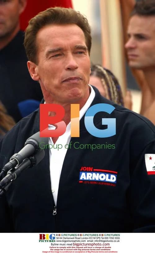 Arnold Schwarzenegger at Campaign Stop