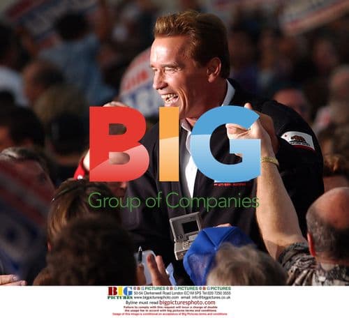 Arnold Schwarzenegger at final campaign stop