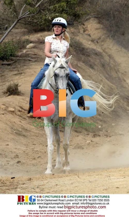 Geri Halliwell Goes Horse Riding