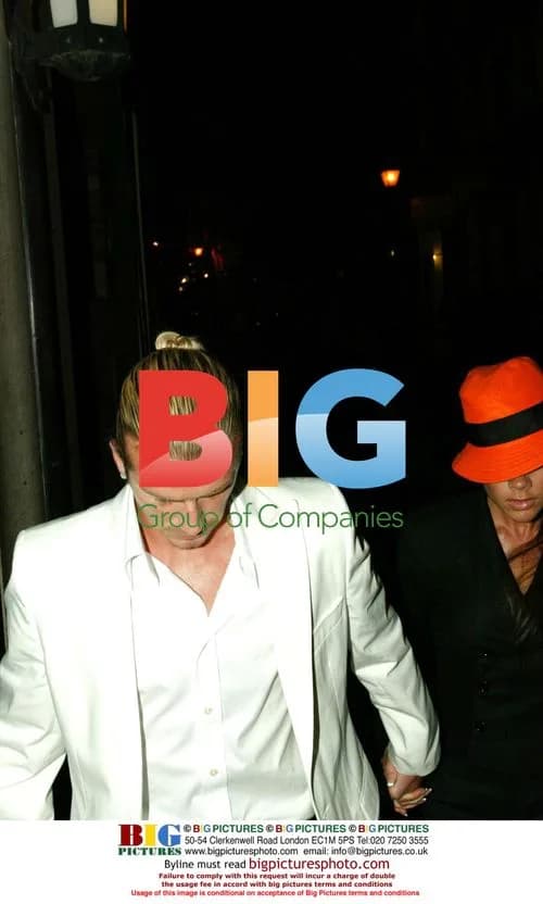 David and Victoria Beckham at The Ivy