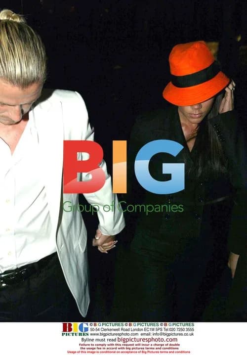 David and Victoria Beckham at The Ivy