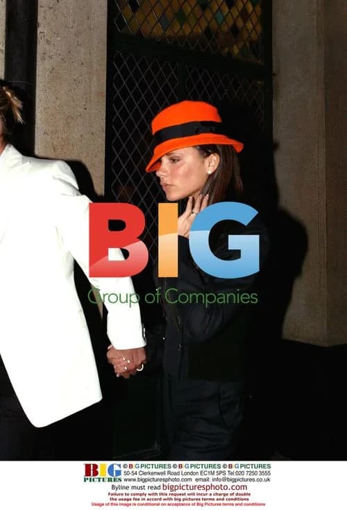 David and Victoria Beckham at the Ivy
