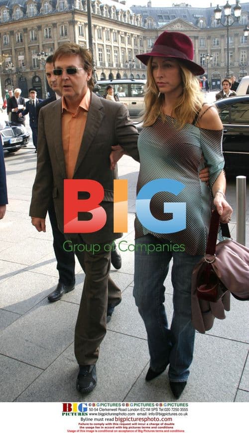 Paul McCartney and Heather in Paris