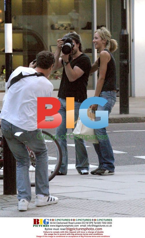 Lady Victoria Hervey being photographed in London