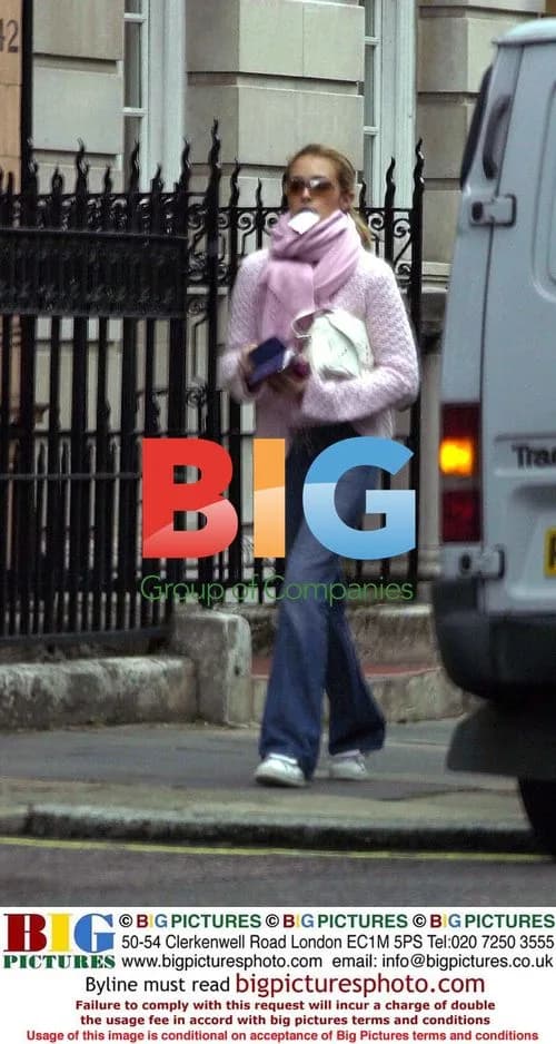 Cat Deeley Leaving Surgery on Harley Street