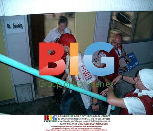 Michael Schumacher lets his hair down