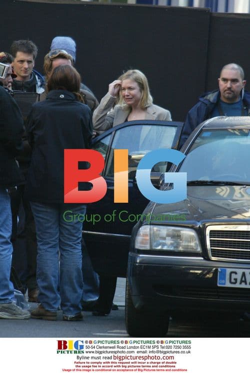 Renee Zellweger on Bridget Jones set