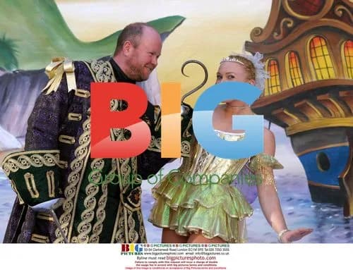 Steve McFadden and Sarah Jane Honeywell in Peter Pan
