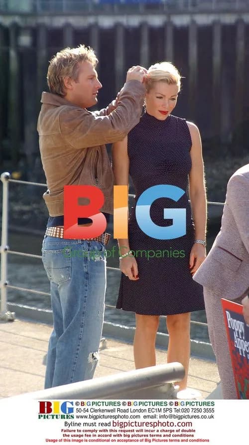 Nell McAndrew Styles Hair for Poppy Appeal Photoshoot