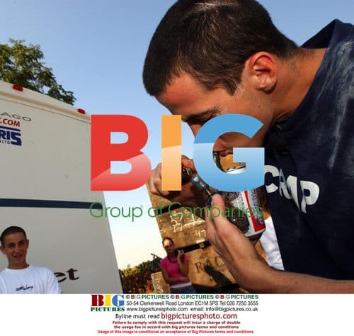 Steve-O on 'High Chaparall' set