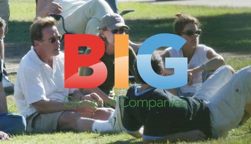 Arnold Schwarzenegger and Maria at Soccer Game