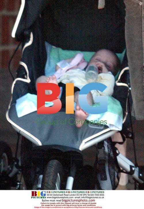 Catherine Bell with family in Malibu