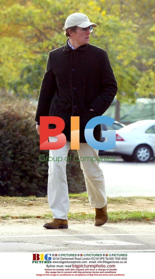 Hugh Grant Takes Early Stroll in Hyde Park