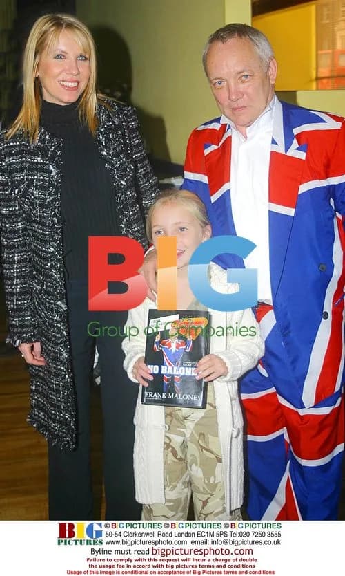 Frank Maloney with wife and daughter at book launch