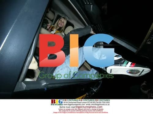 Lee Ryan of Blue Messing Around in Car