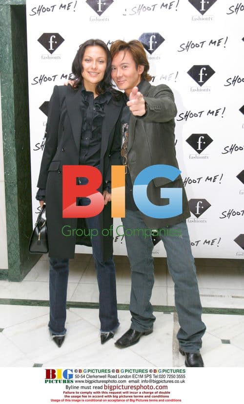 Andy Wong and guest at Fashion TV event