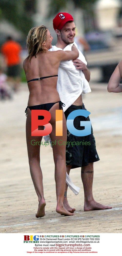 Cameron Diaz and Justin Timberlake in Hawaii