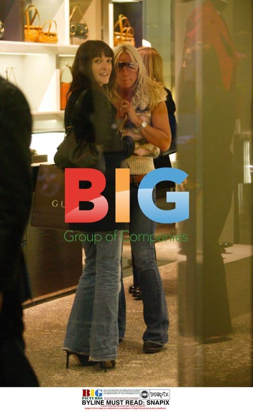 Meg Matthews and Annabell Neilson Shopping in London