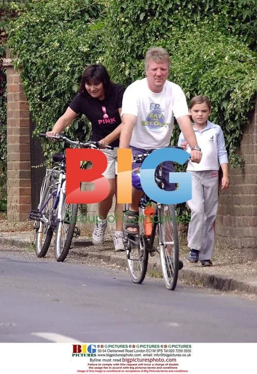Lorraine Kelly enjoys bike ride with family