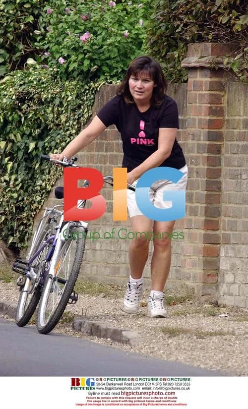 Lorraine Kelly Enjoys Family Bike Ride