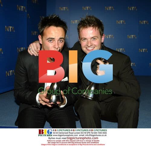 Ant and Dec with National TV Awards