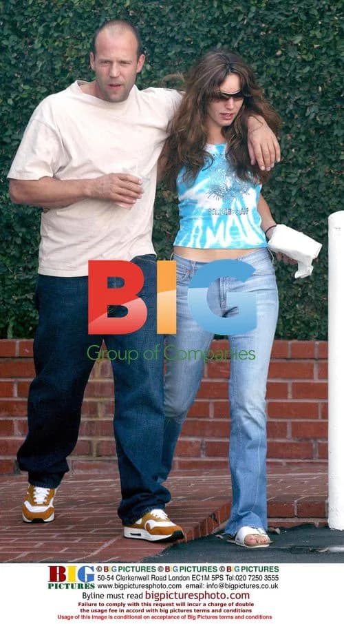 Kelly Brook and Jason Statham in West Hollywood