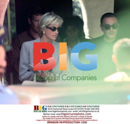 Princess Diana and Dodi Al Fayed in Sardinia