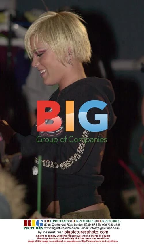 Pink leaving MTV TRL UK studios in London