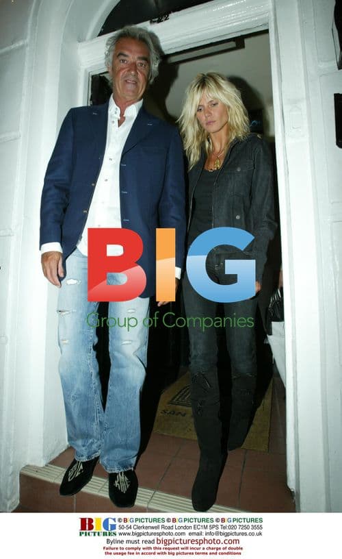 Heidi Klum and Flavio Briatore Dine with Bernie Ecclestone