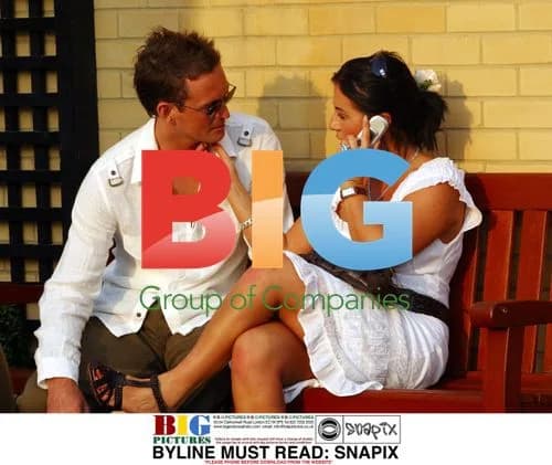 Jessie Wallace and fiance Dave Morgan