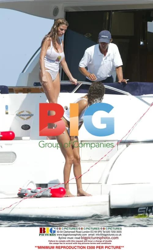 Models Jordan and Jerri in Waterpistol Fight on Yacht