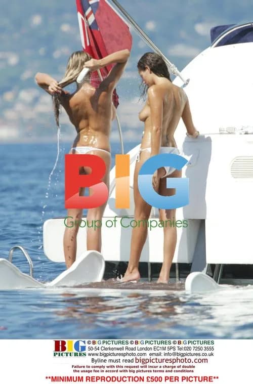 Models on Yacht in South France