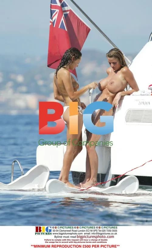 Models Jordan and Jerri Byrne Playful Waterpistol Fight